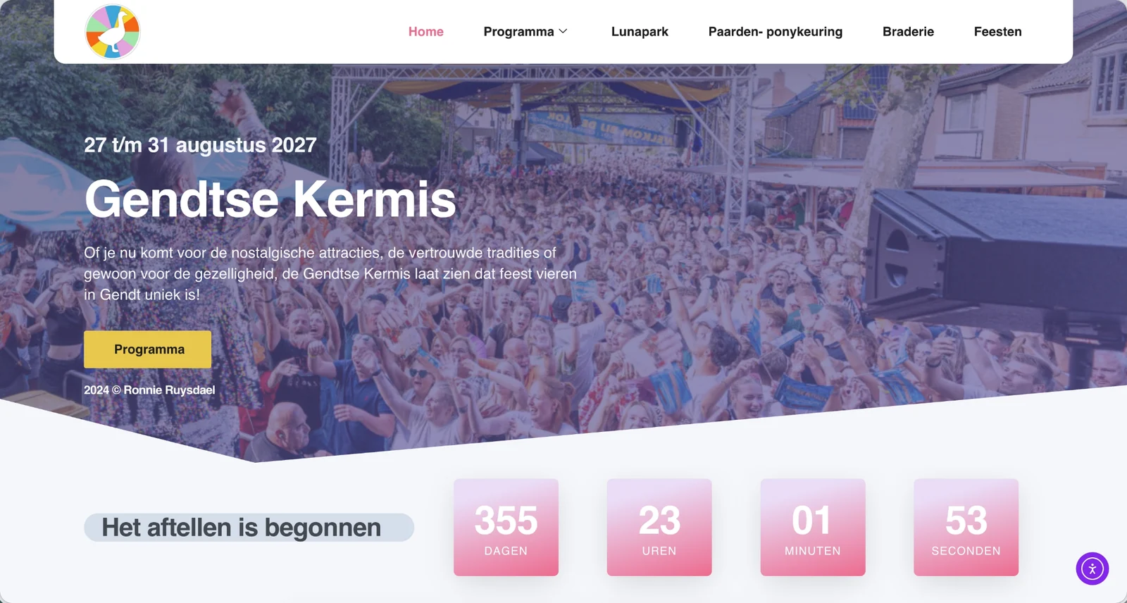 Website van de Gendtse Kermis